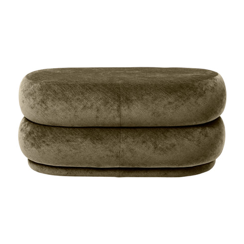 Oval Pouf With 2 Levels